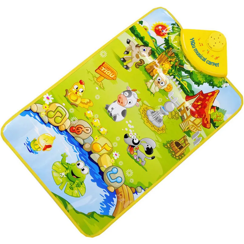 

Hot Selling Kids Baby Farm Animal Musical Music Touch Play Singing Gym Carpet Mat Toy Gift Nov 7 Dropship 30#