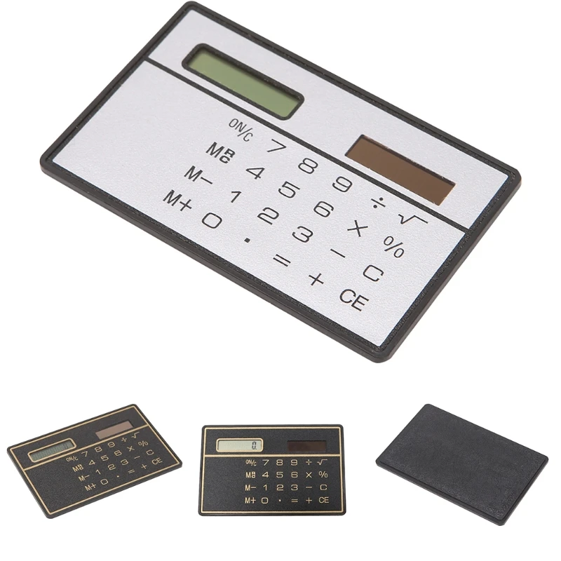 جديد رقيقة جدا مصغرة 8-Digit بحجم بطاقة الائتمان جيب حاسبة الشمسية بدعم جديد رقيقة جدا مصغرة 8-Digit بحجم بطاقة الائتمان جيب حاسبة الشمسية بدعم