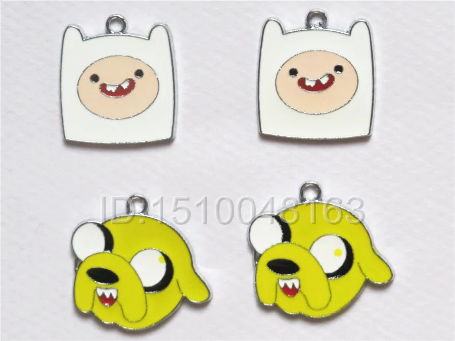 Hot sale Free Shipping Adventure Time Finn And Jake DIY Metal Charms Pendants Jewellery Mix order wholesales200pcs | Украшения и