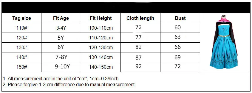 New Elsa 2 Dress Girls Princess Dresses Halloween Cosplay Costume Winter Long Sleeve Anna Elza Costume for Kids Girl Vestidos