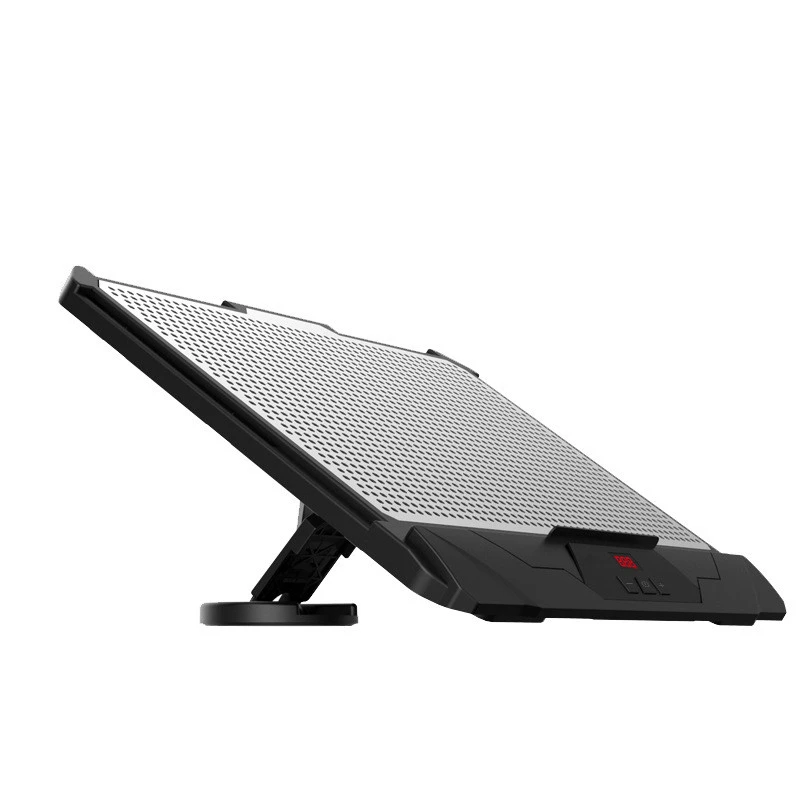 Ergonomics Adjustable temperature Laptop cooler 2 USB Ports 1 cooling