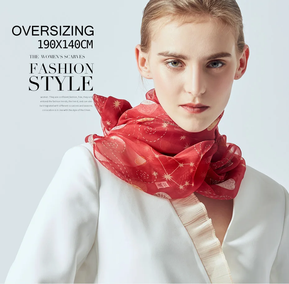 1 scarf female silk luxury brand