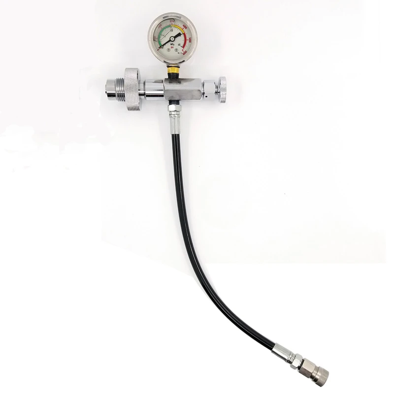 Genrics Paintball PCP Fill Station 300bar 4500psi Din Filling Charging Adaptor with 36 DN2 Micorbore Hose