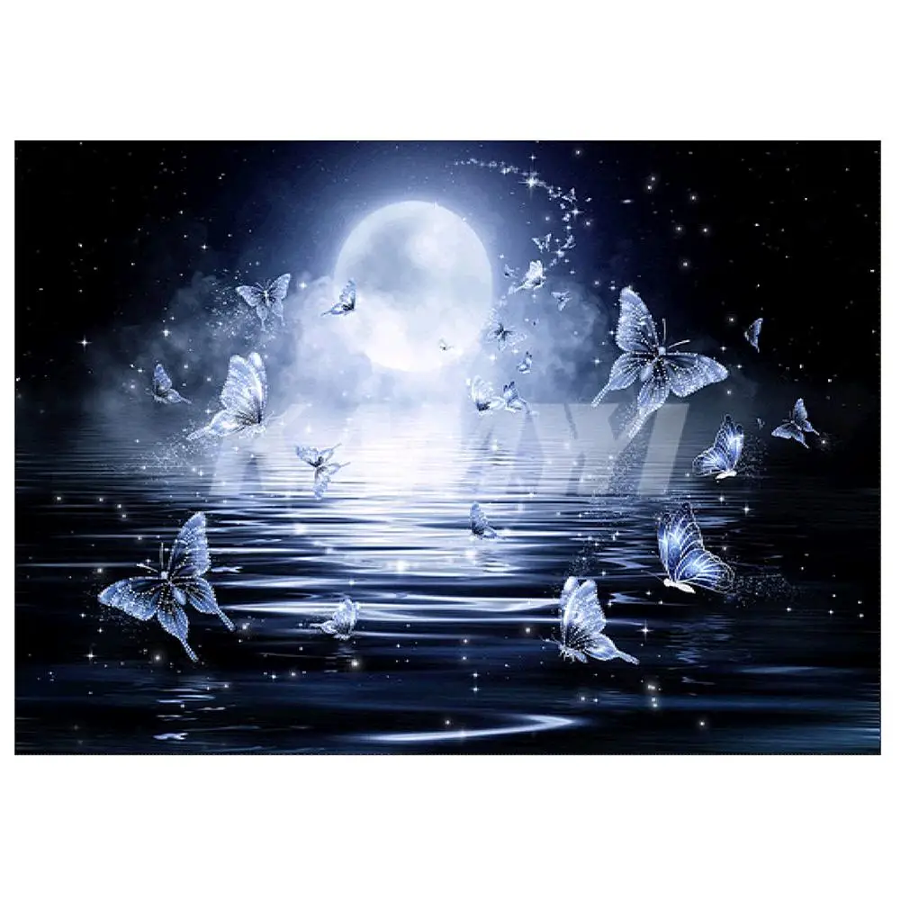 

Diamond Painting Magic Round Rhinestone Drawing Moon Pattern Wall Drawing Decoration Diamond Painting For Home