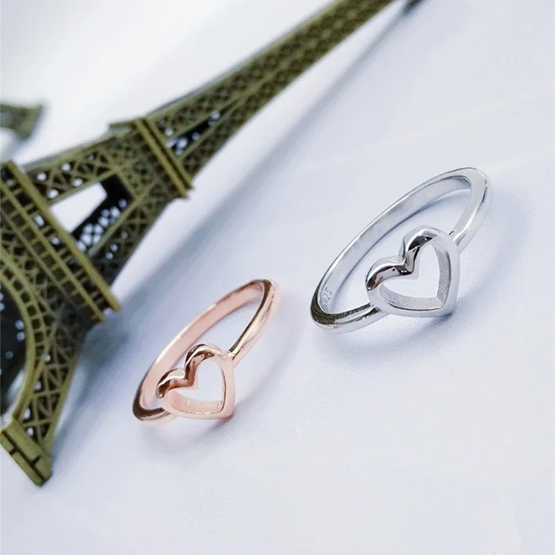 CC Простые Кольца для женщин, Свадебные обручальные кольца для влюбленных, свадебное кольцо в форме сердца, Женские аксессуары, Прямая поставка CC2154