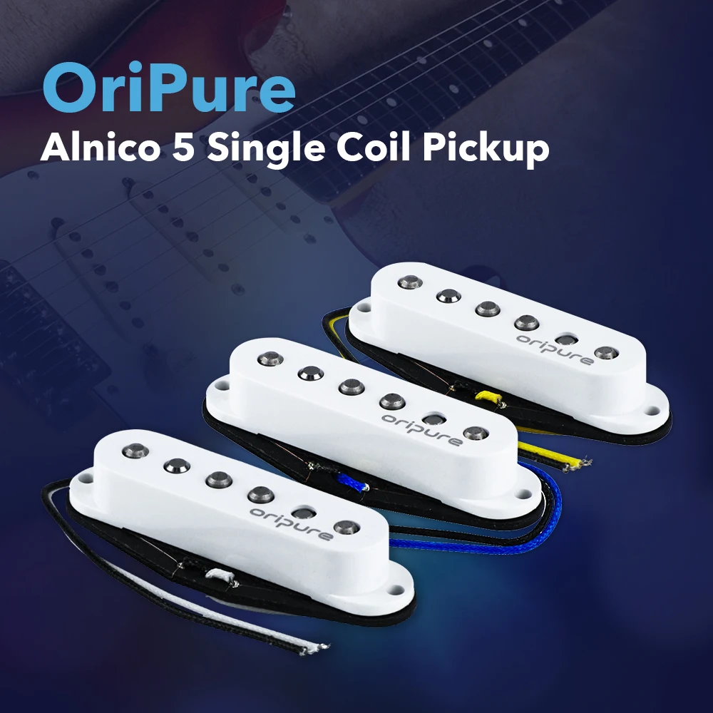 OriPure Handmade Pickup Alnico 5 Single Coil Guitar Pickup Neck/Middle