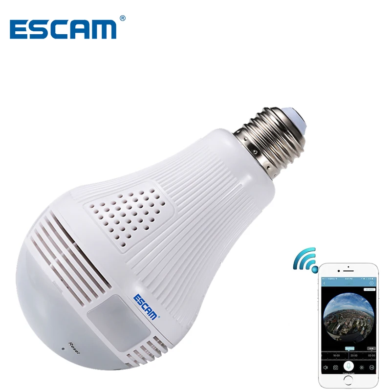 

Escam QP136 HD 960P WIFI IP Security Camera 360 Degree Panoramic Infrared Indoor Motion Detection Wireless Surveillance Cameras