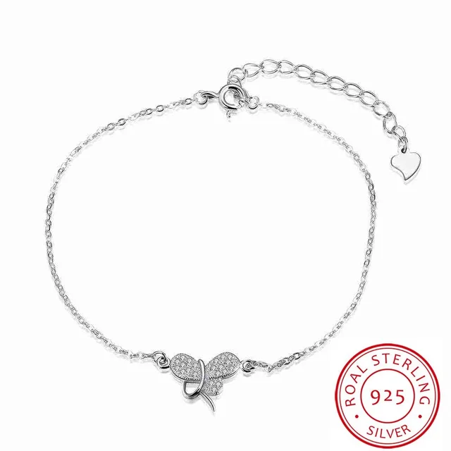 Free Shipping Summer Style 925 Silver Jewelry Bracelets Bangles Free Shipping Summer Style 925 Silver Jewelry Bracelets Bangles Stone Inlaid Erfly One Direction Joyas Stvh051