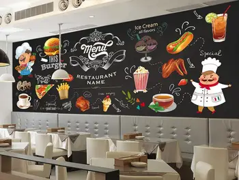 Custom modern wallpaper, 3D photo mural for western restaurant fast food restaurant in Hamburg shop background wall wallpaper free shipping custom wallpaper mural retro japanese traditional culture restaurant sushi shop background wall painting deco