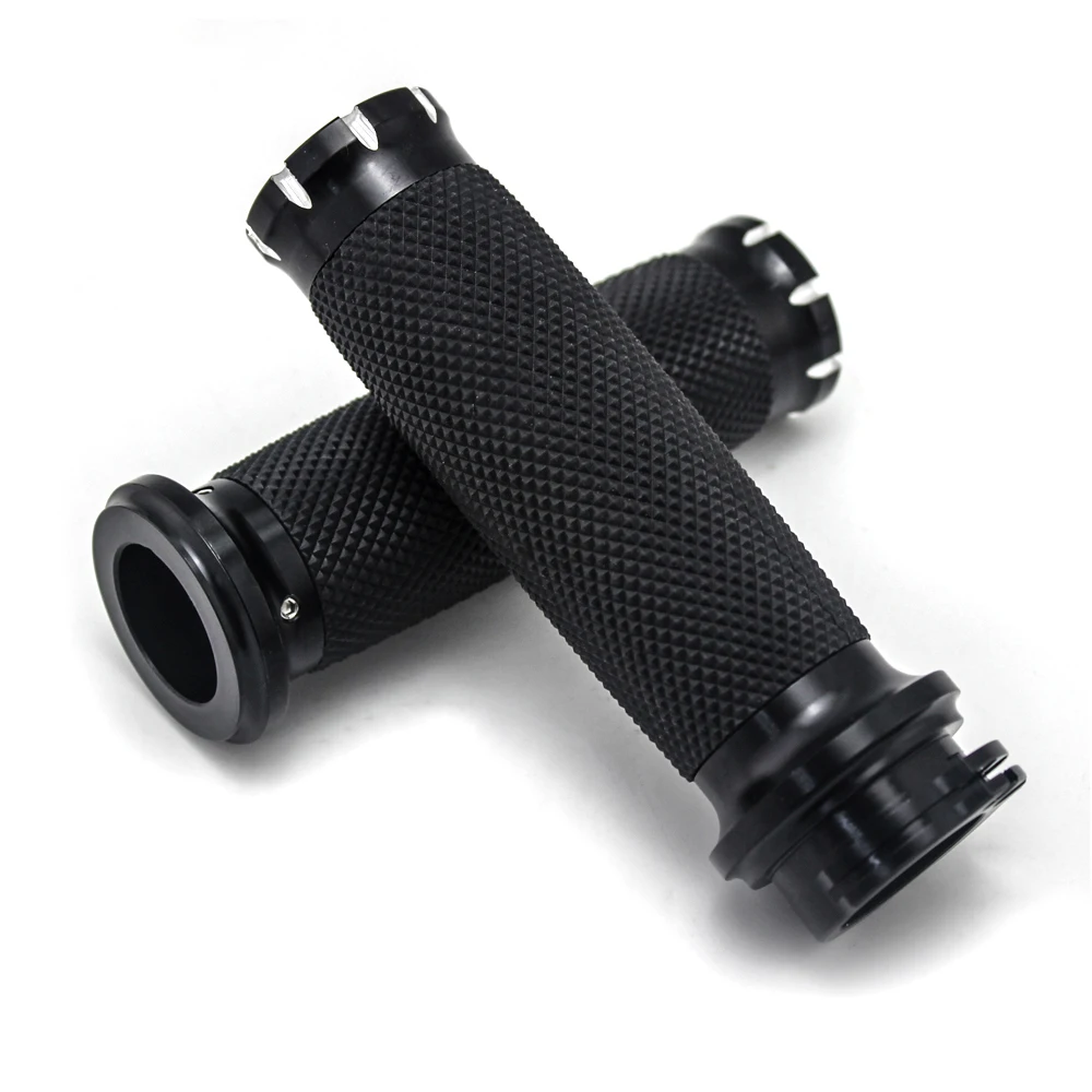 Grips Handle Black Handlebar For Harley Sportster (9)