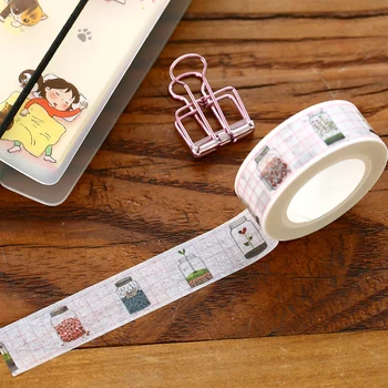 

Glass Bottles Washi Tape Paper Stickers Scrapbooking Masking Tape DIY Cintas Decorativas De Papel Adhesiva