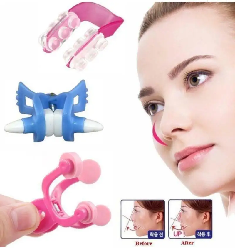 

nose shapers nose up shaping clip nose massager roll straightening beauty clips massager correction set face care tools