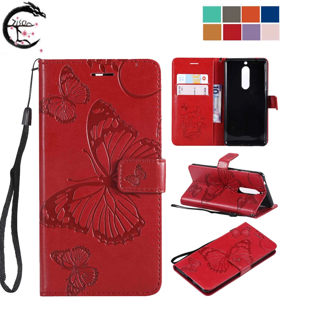 

Flip Cover For Nokia 5 TA-1053 TA-1024 TA-1027 Leather Case 5.1 TA-1075 1061 1088 TA-1076 Phone Cases Wallet Shell Card Casing