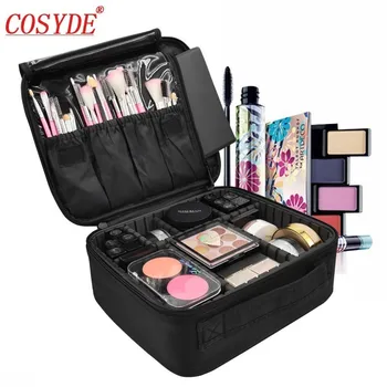 

New Women Professional Cosmetic Case Beauty Brush Makeup Bag Travel Necessary Waterproof Cosmetic Bag