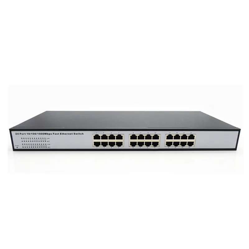 Ручной сетевой коммутатор 24 порта 1000 м гигабитный ethernet для ip камеры. Ip телефон