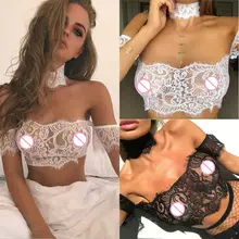 Hirigin Модные женские с открытыми плечами кружева полый резервуар Топ жилет прозрачный короткий рукав кроп Топы