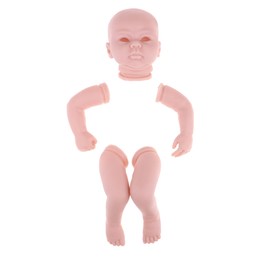 20inch Unpainted Reborn Kits Awake Baby Doll With Soft Silicone Head 3/4 Arms Full Legs Kids Gift Adult Collections #1