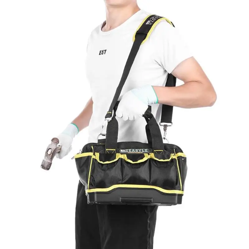 

Large Capacity Electrician Hardware Tool Storage Bag Single Shoulder Oxford Cloth Waterproof Repair Toolkit Messanger Handbag