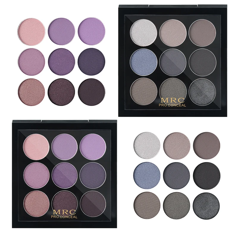 Палетка теней для век с металлическим блеском 9 цветов|shadow powder|eye shadow powdernatural eyeshadow