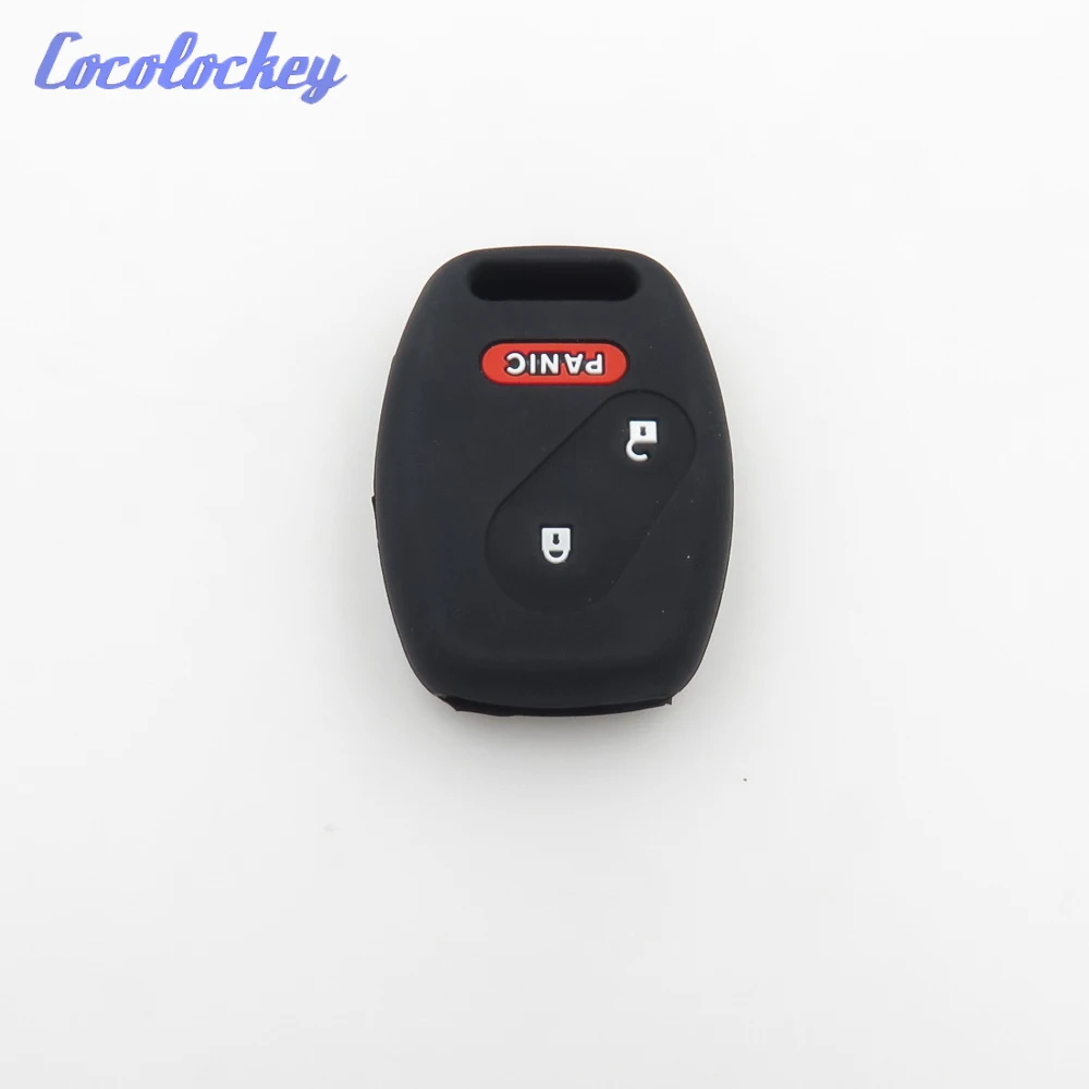 Cocolockey силиконовый чехол для автомобильного ключа Fob набор кожи 3 кнопки Honda FIT INSIGHT