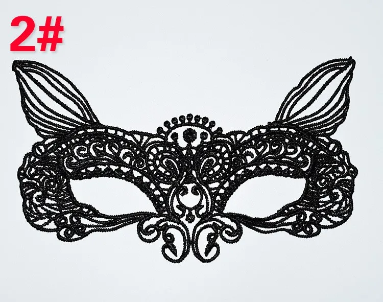 15 шт./лот Hallowen девочек Для женщин Лидер продаж Черный Sexy Lady кружева маска вырез глаз маска для маскарада вечернее изящное платье костюм