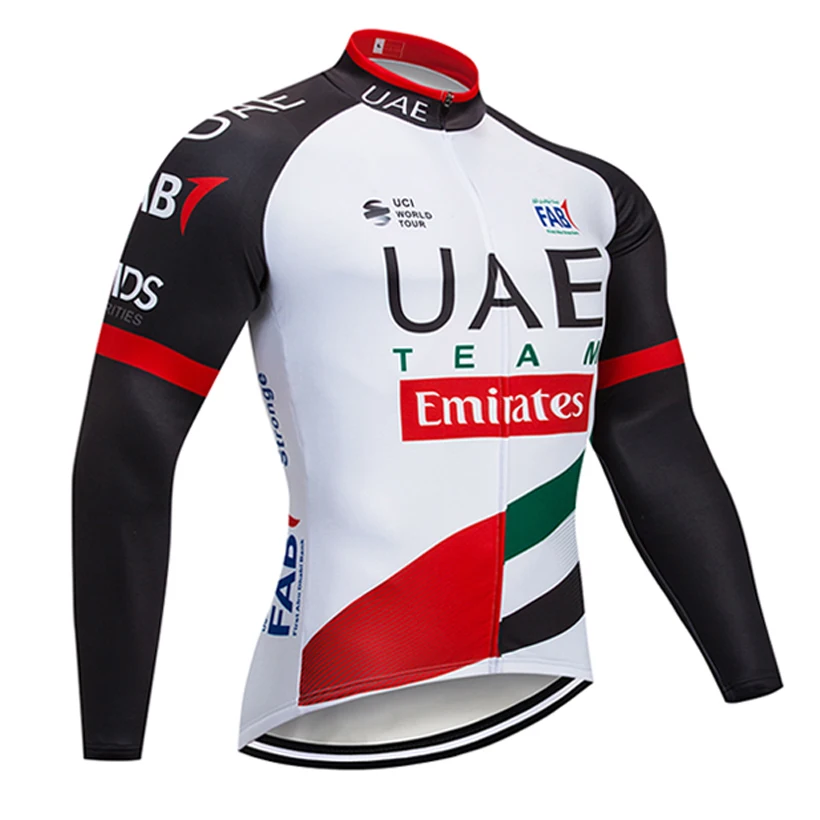 Winter team UAE cycling jersey Windproof MTB Ropa Ciclismo Warmer