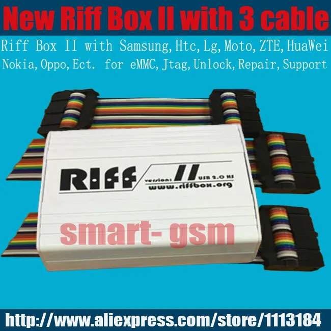 

2018 Riff Box 2 Riff box v2 Riff box II for LG&HTC, Samsung mobiles Repair and Flash(package with 3 Cable )