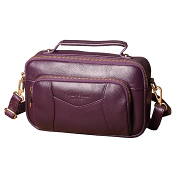 

Fashion Genuine Leather Bag Women Crossbody Bags Small Ladies Shoulder Bag Messenger Bags Female Luxury Handbag Party Tote Purse