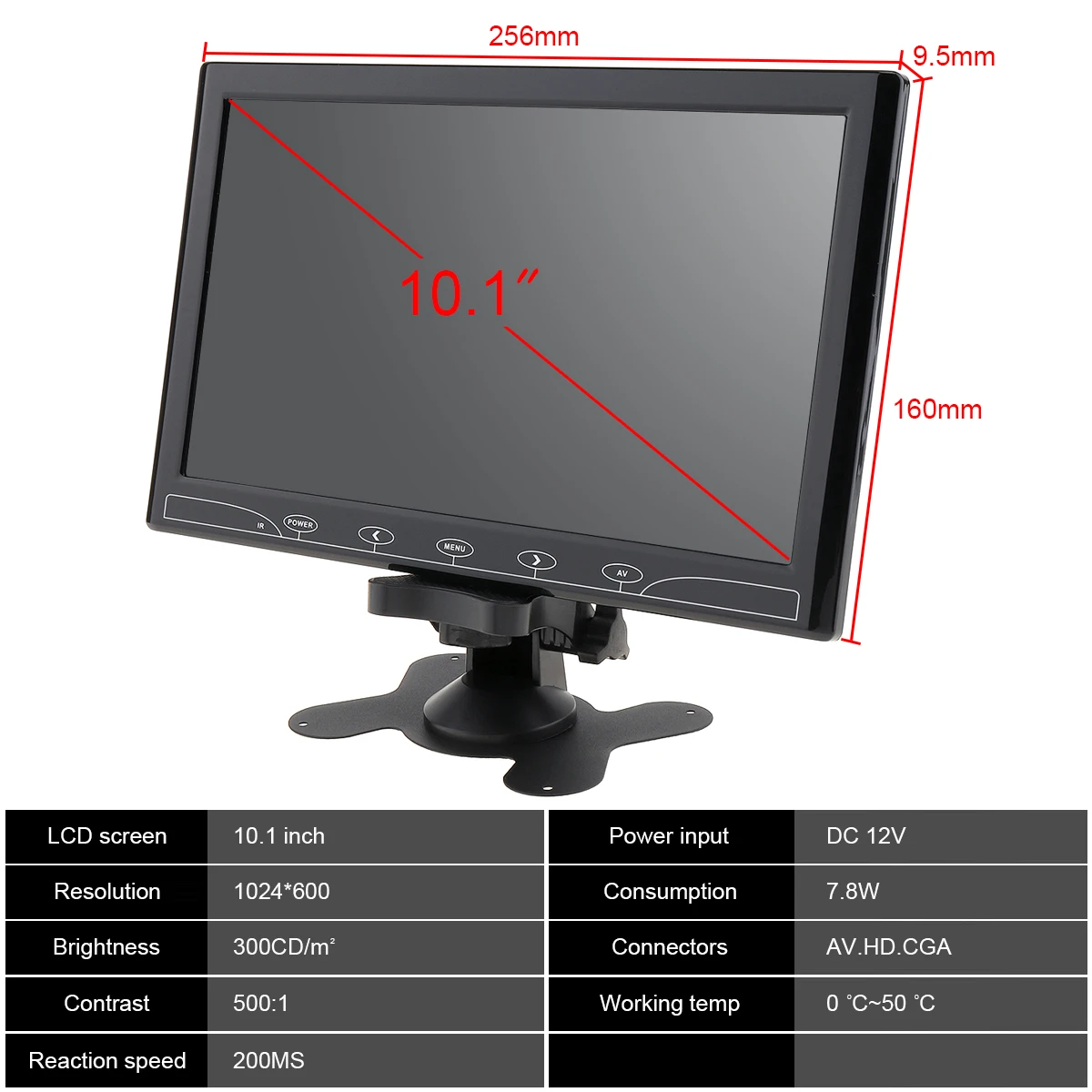 Other Interior Hd 7 Lcd Dash Monitor Screen 8mm Super Thin