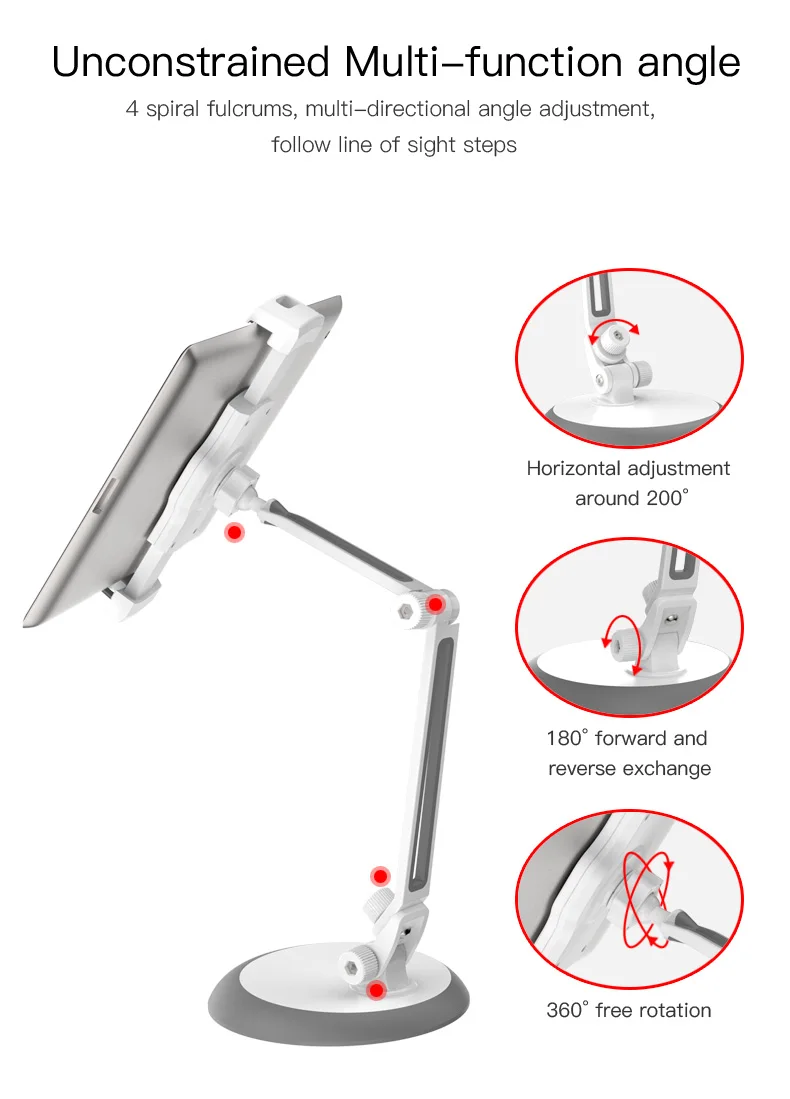 Flexible Desk Bed Mobile Phone Tablet Mount Holder (5)