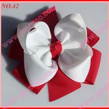 60 шт. Бутик банты для волос 4,5 ''бутик слоистых волос бант девушки волосы банты смешанные цвета