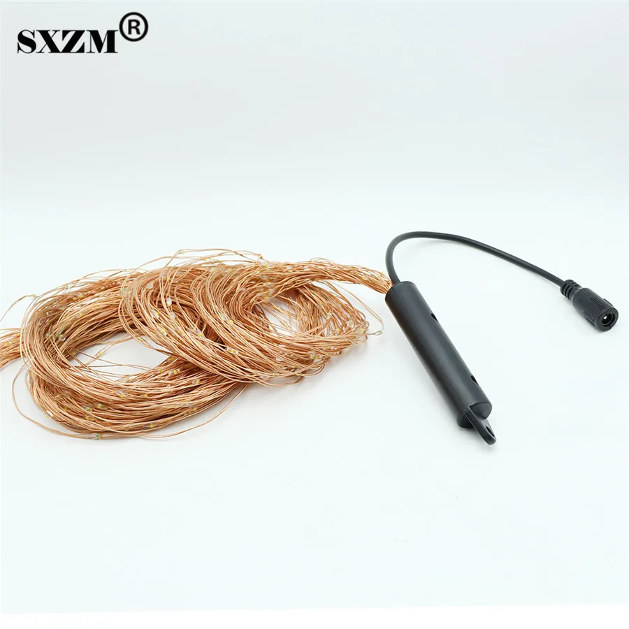 SXZM 12V 20X2Meter 400leds Led string Light Super Soft flexible strip DC 5.5X2.1mm outdoor decoration Xmas tree Garden Party SXZM 12V 20X2Meter 400leds Led string Light Super Soft flexible strip DC 5.5X2.1mm outdoor decoration Xmas tree Garden Party