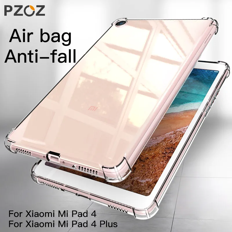 PZOZ For Xiaomi mi pad 4 mipad 4plus Case Soft TPU Shockproof Protective Shell For Xiaomi MiPad4 Plus Protector Tablet Case Bag PZOZ For Xiaomi mi pad 4 mipad 4plus Case Soft TPU Shockproof Protective Shell For Xiaomi MiPad4 Plus Protector Tablet Case Bag
