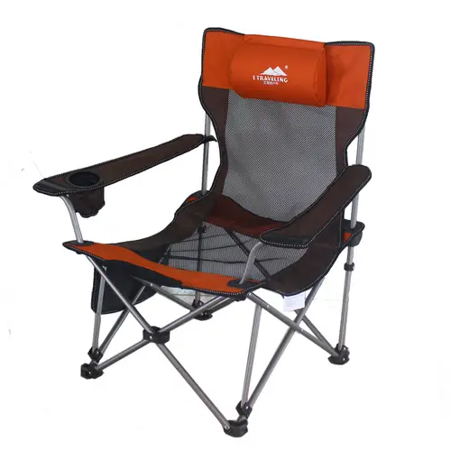 15 Aluminum Folding Beach Chair Elevated Bed Portable Outdoor