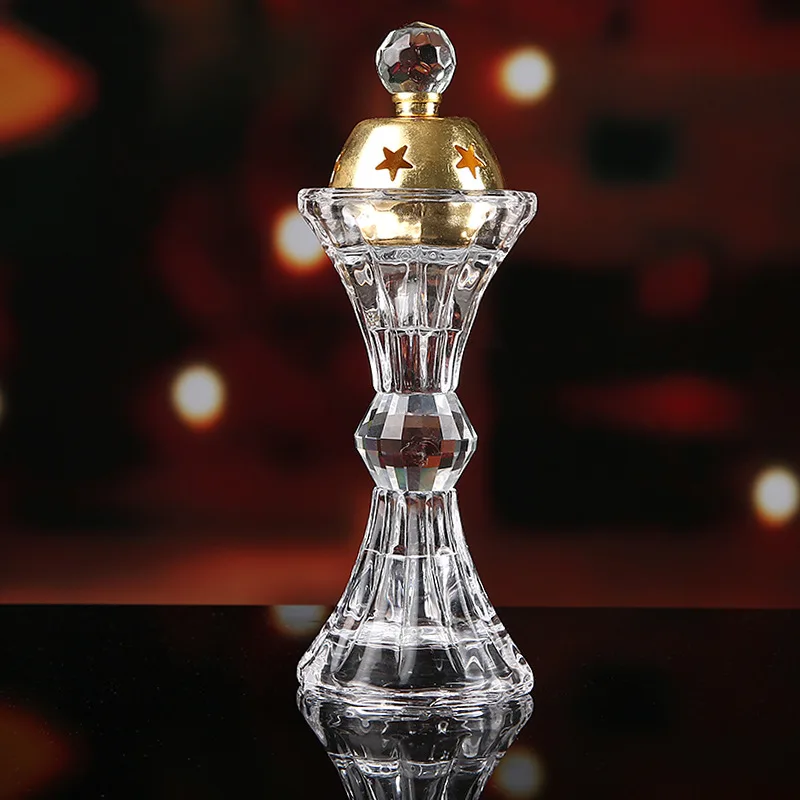 Romantic Wedding Dinner candelabra Decor Crystal Glass Candle tealight Holder Art Candlestick candelabros decorativos de velas