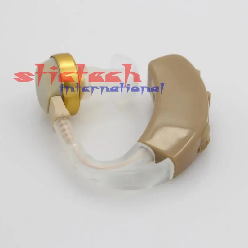 Через dhl или ems 20 комплектов улучшите F136 цифровой трогательный Средний сильный потери слуховой аппарат маленький BTE ухо