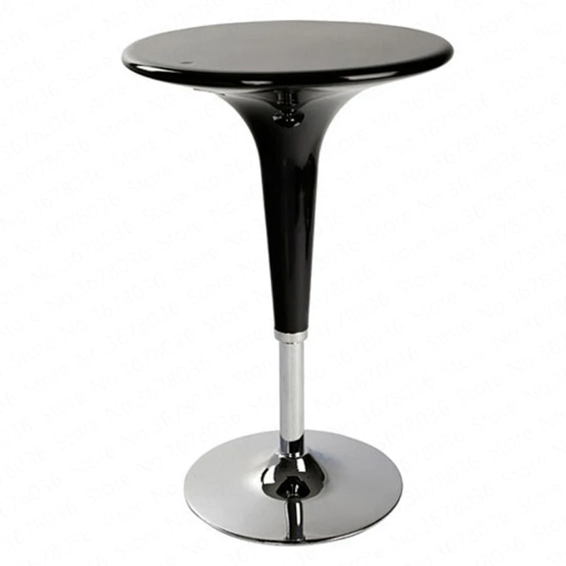 

Fashion Bar Table Negotiation Small Round Lifting High Furniture End Cocktail Simple Modern Front Desk Stool Milk Tea Shop