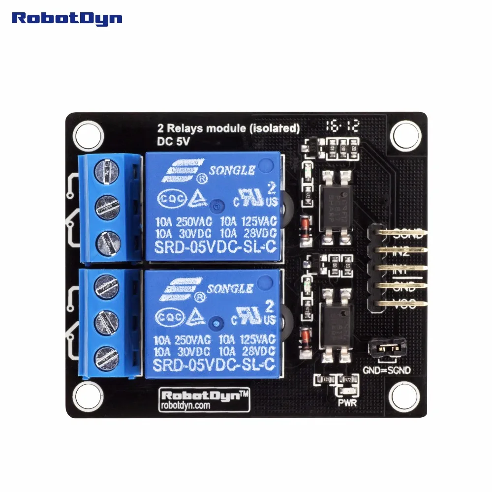 Модуль 2 реле 5 В|relay 30a|relay packmodule voice | - Фото №1