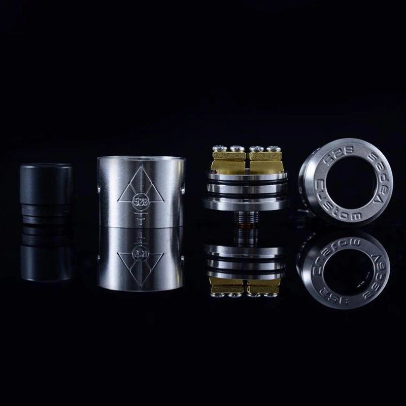 100% оригинал 528 пользовательские Vapes Goon RDA 22/24 мм одна/двойная катушка Vape бак