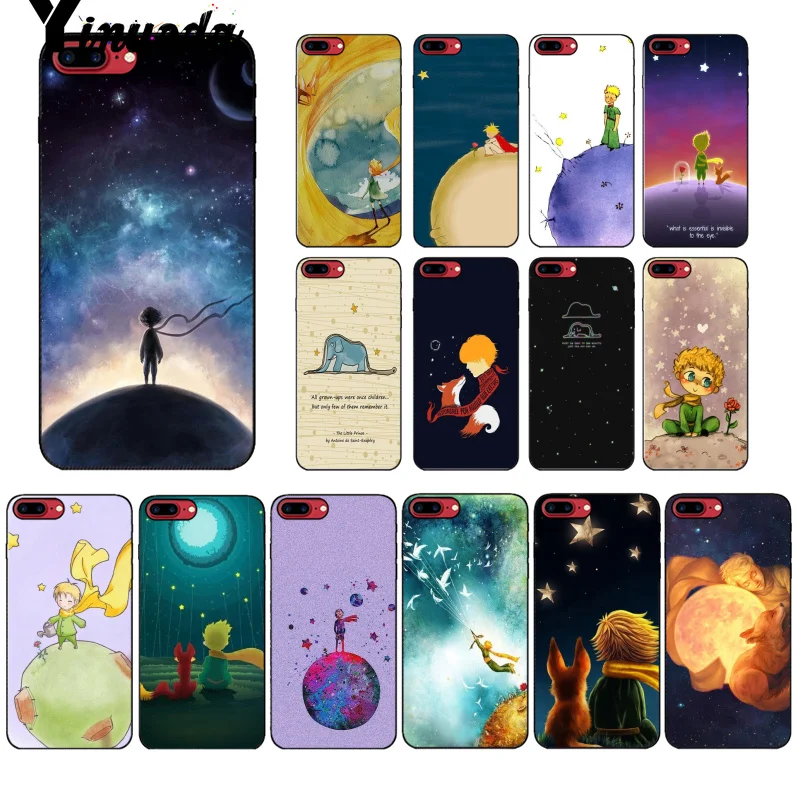 Yinuoda Милый Маленький принц лиса слон Роза шаблон сотовый телефон чехол для Apple iPhone