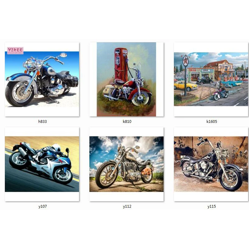 

diamond painting motorcycle 5d full motorcycle diamond painting round cross stitch diamond embroidery full package NEW TOOL