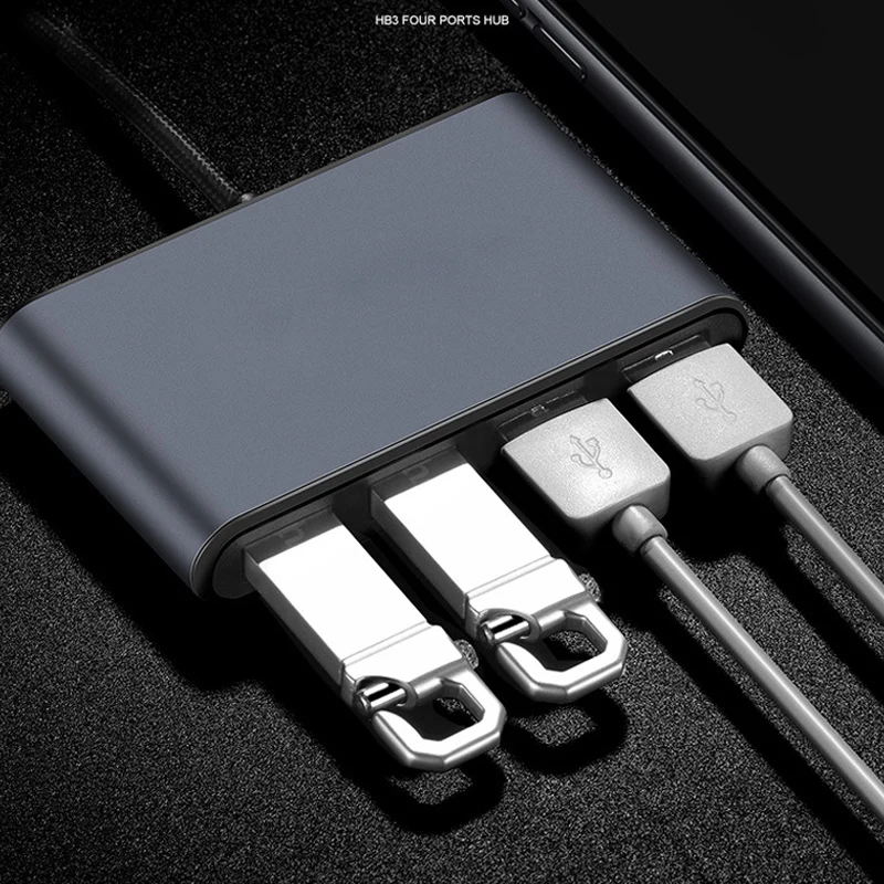 USB 3 1 Тип-C до 4 Порты и разъёмы 0 хаб Алюминий Дизайн для MacBook Pro 2017 iMac google Chromebook Pixelbook