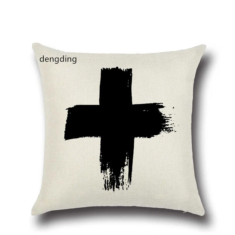 

pillow cases Black and White Geometric Stripe Cotton Linen Pillow Case Pillow Cover Decorative Pillowcase