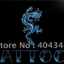 LB932-татуировки Китайский дракон домашний декор световой знак