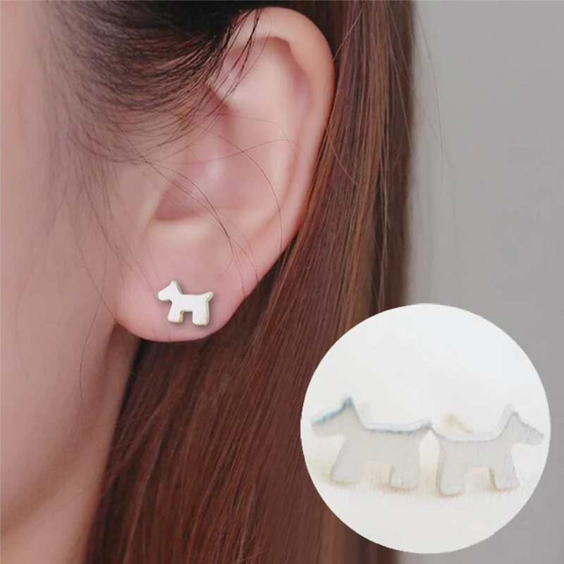 

Yiustar UK Simple Cute Bull Terrier Stud Earrings For Women Fashion Tiny Dog Earrings Romantic Dog Accessories Fashion Jewelry