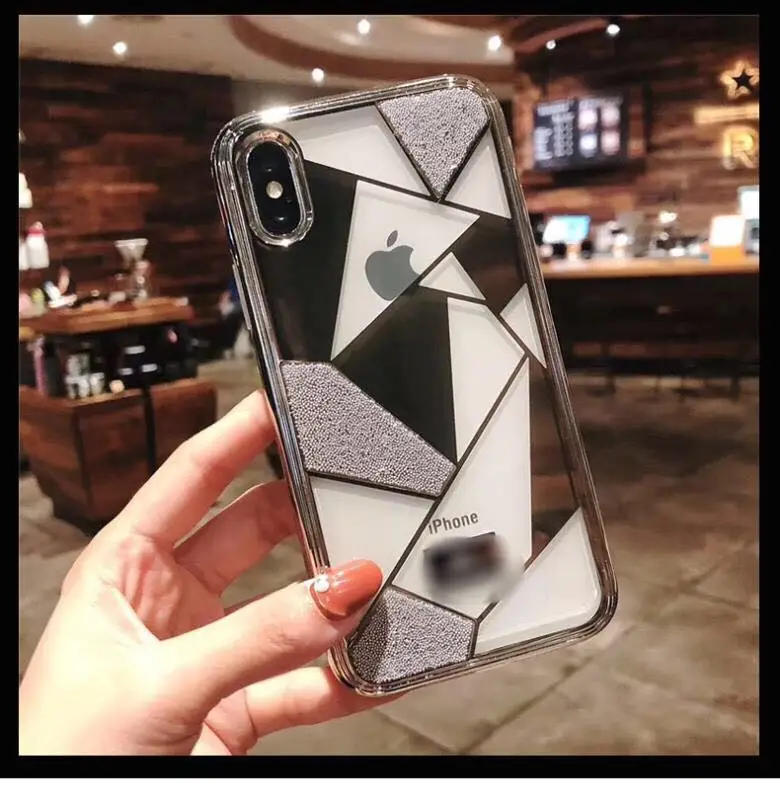 Iphone xs max Swarovski чехол для телефона 6s простой 7plus Мягкий все включено анти осень 8