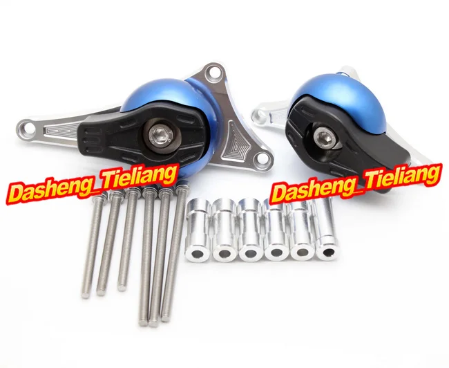 

For Honda CB400 VTEC 1999-2011 CB400 Motorcycle Frame Sliders Crash Pads Protector Spare Parts Accessories, Blue Color