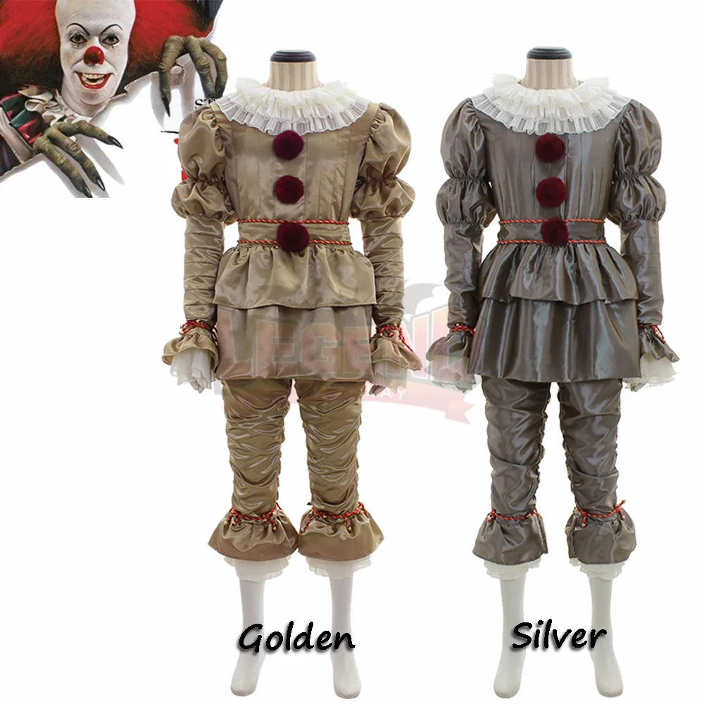 Stephen King's It Pennywise cosplay costume Clown Joker Evil Horror ...