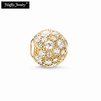 

Charm Beads Crushed Pave,Accessories Thomas Style Karma Charm Diy Good Jewelry For Men Women,2019 Ts Gift In 925 Sterling Silver