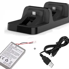 1x2000 мА/ч, Перезаряжаемые Батарея упаковке с открытыми порами+ 1 X Двойная зарядка через usb станция+ 1X зарядное устройство кабель для PS4 контроллер для Sony Playstation4